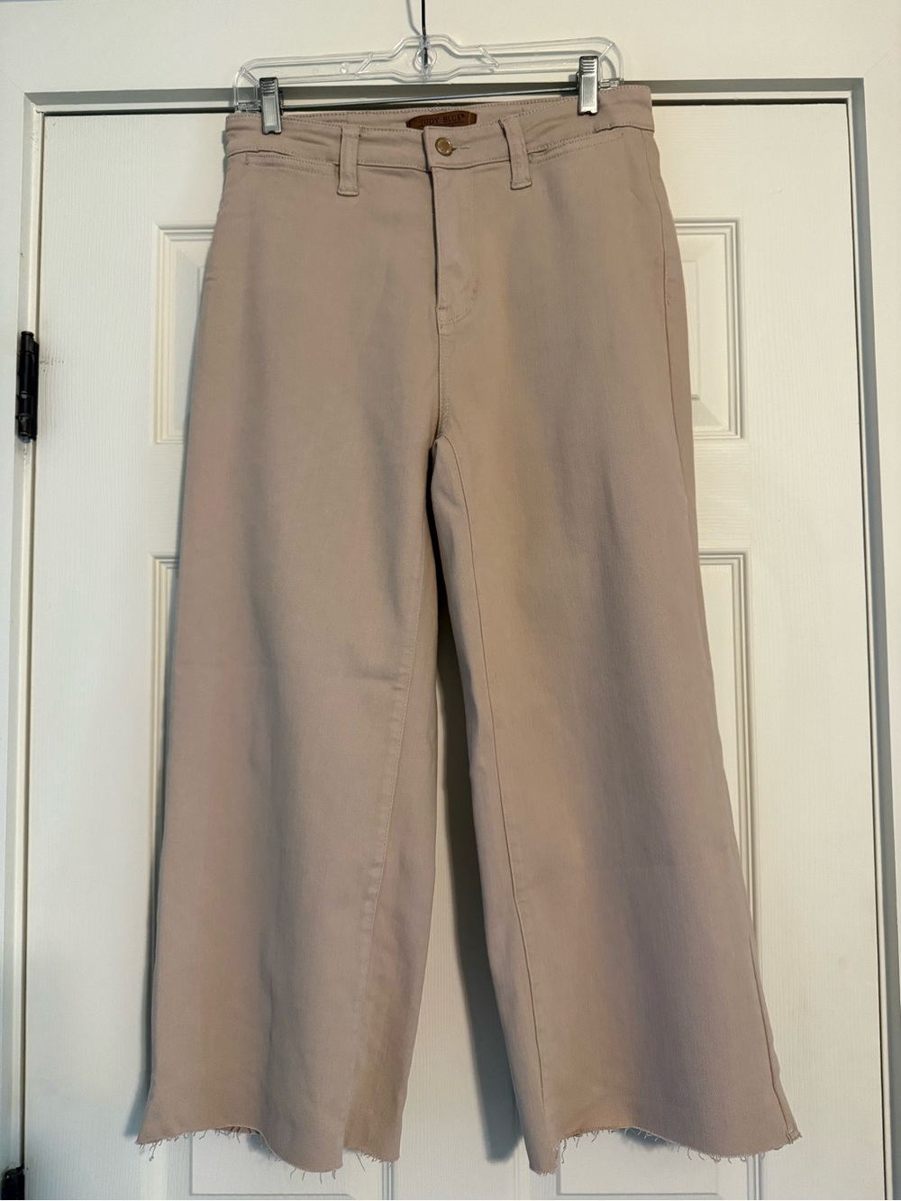 Judy Blue Beige Wide-Leg Pants